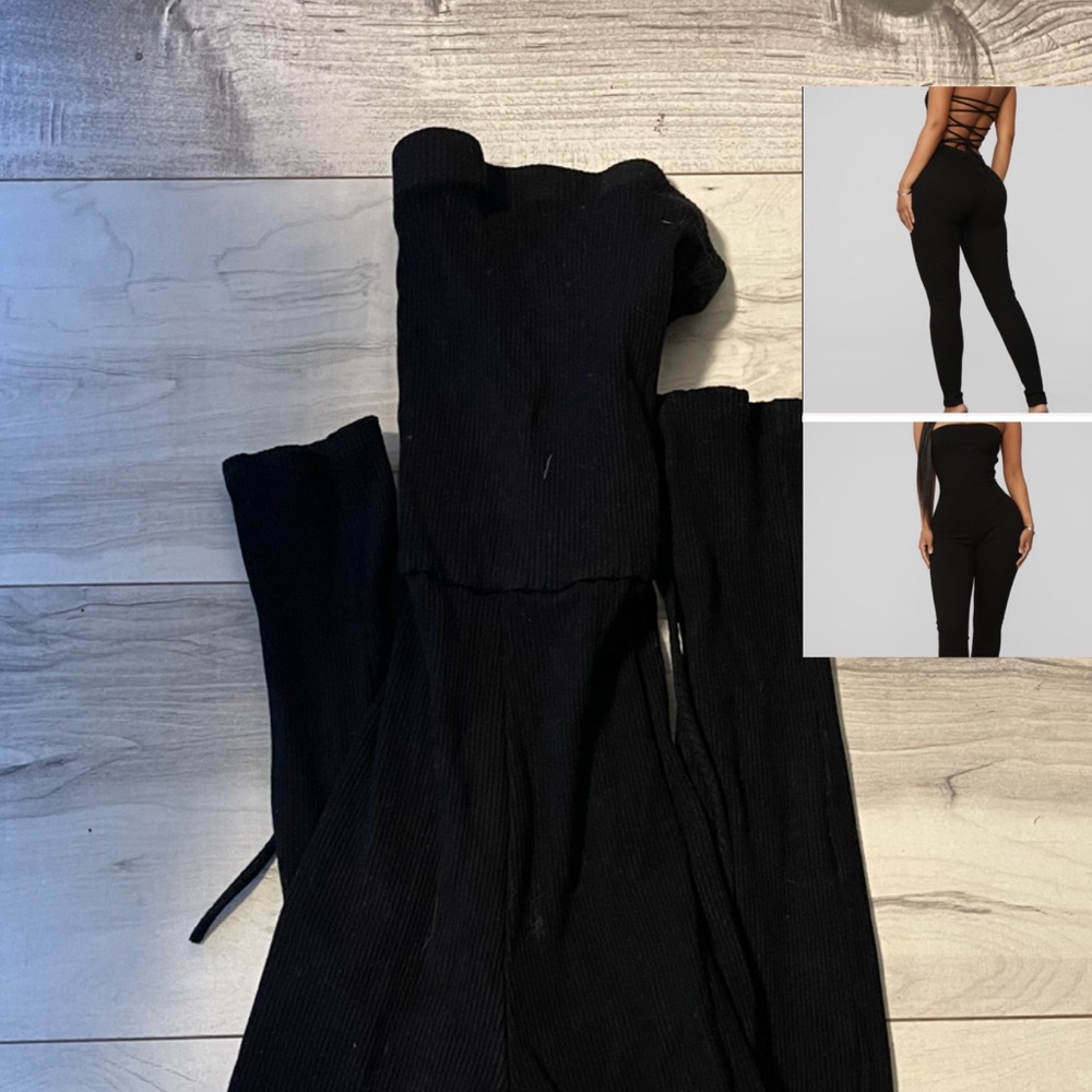 FASHIONNOVA cross back jumpsuit